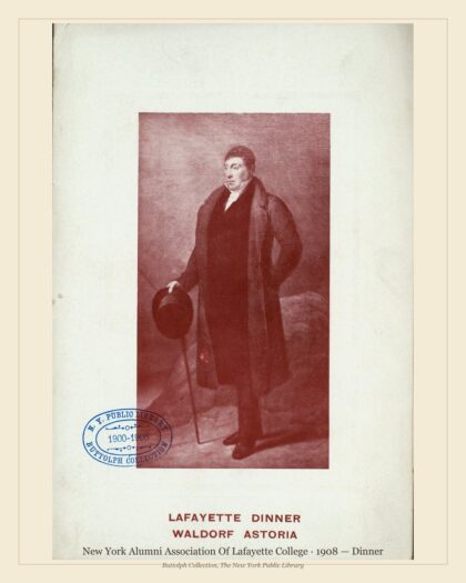New York Alumni Association Of Lafayette College · 1908 — Dinner