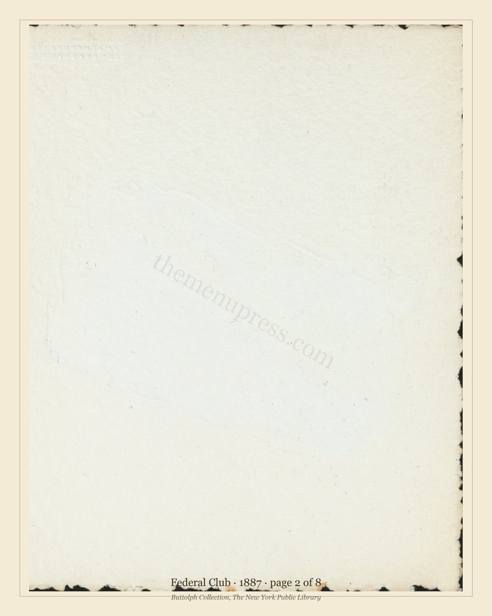 Vintage menu — page 2 of 8