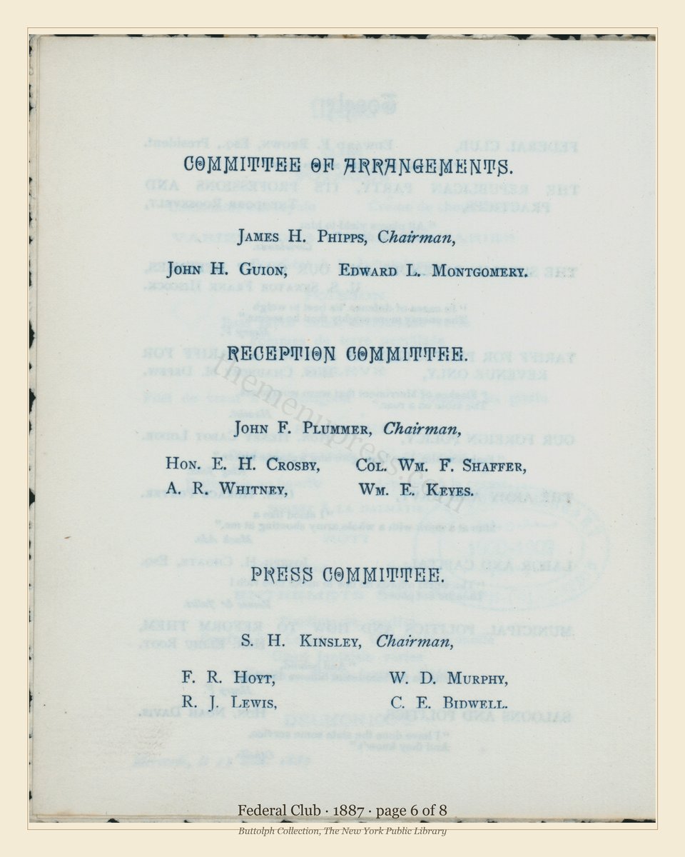 Vintage menu — page 6 of 8