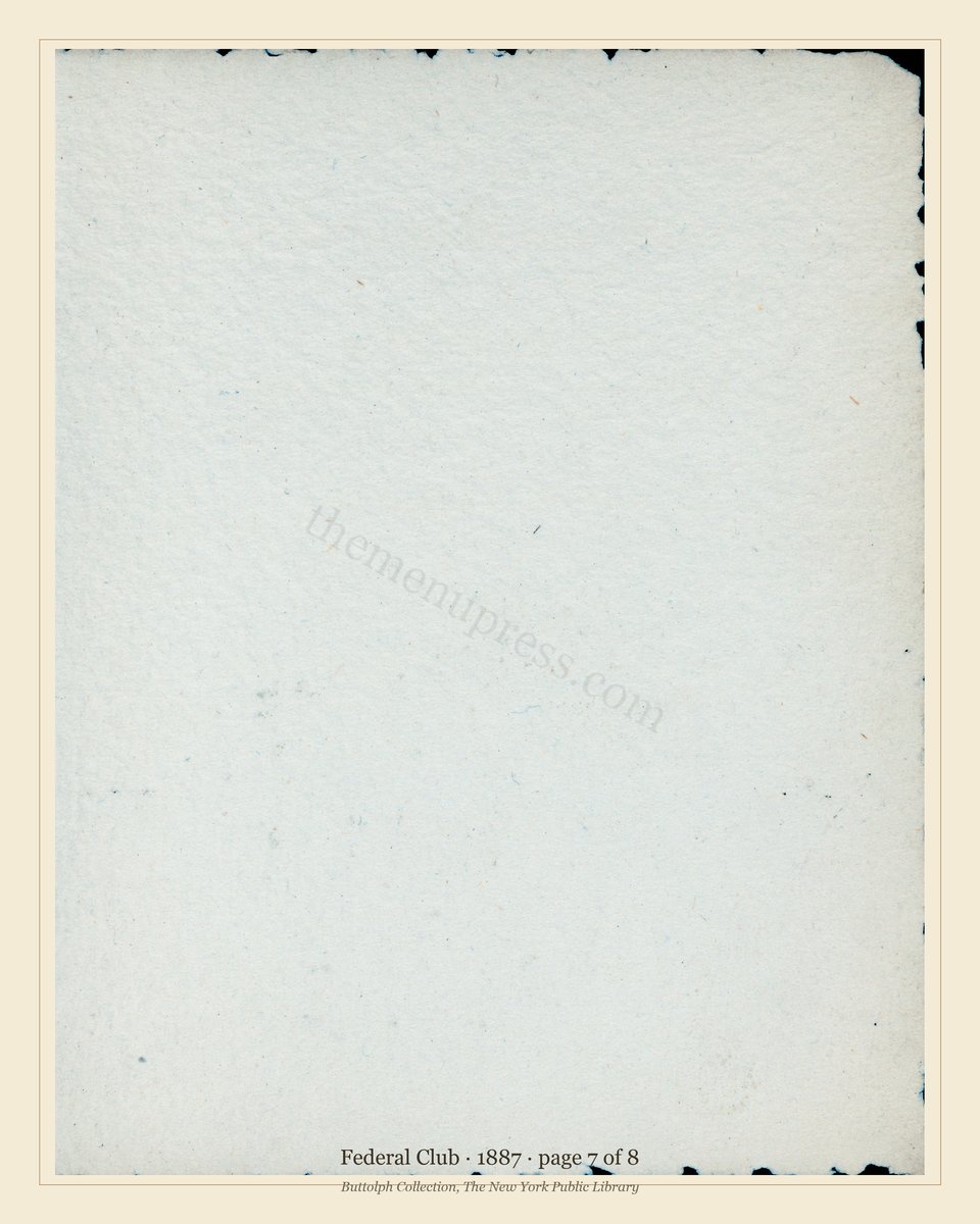 Vintage menu — page 7 of 8