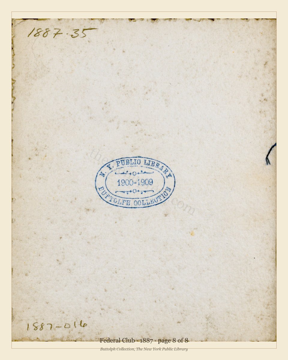 Vintage menu — page 8 of 8