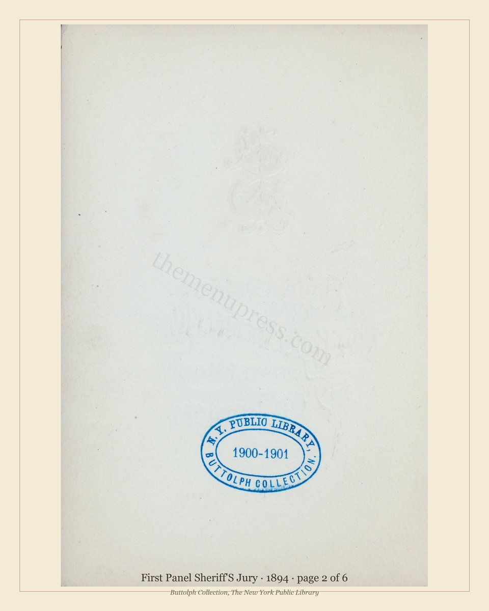 Vintage menu — page 2 of 3