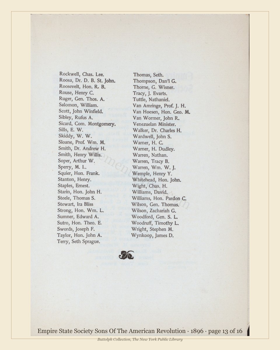 Vintage menu — page 13 of 16