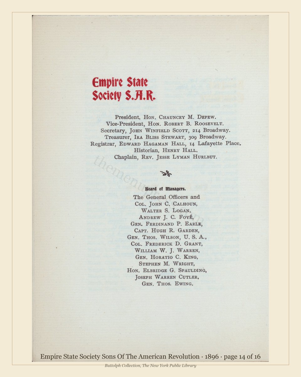 Vintage menu — page 14 of 16