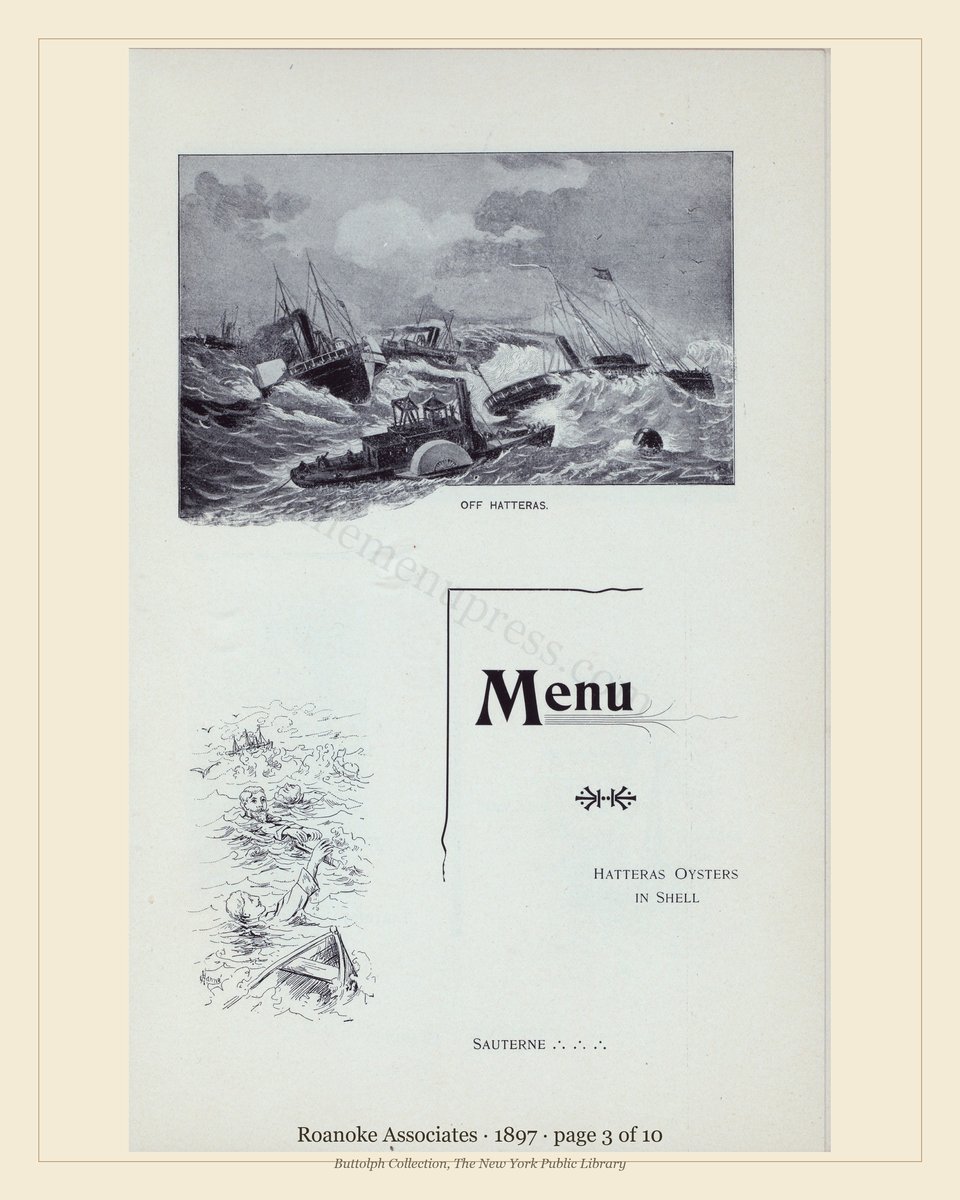 Vintage menu — page 3 of 10
