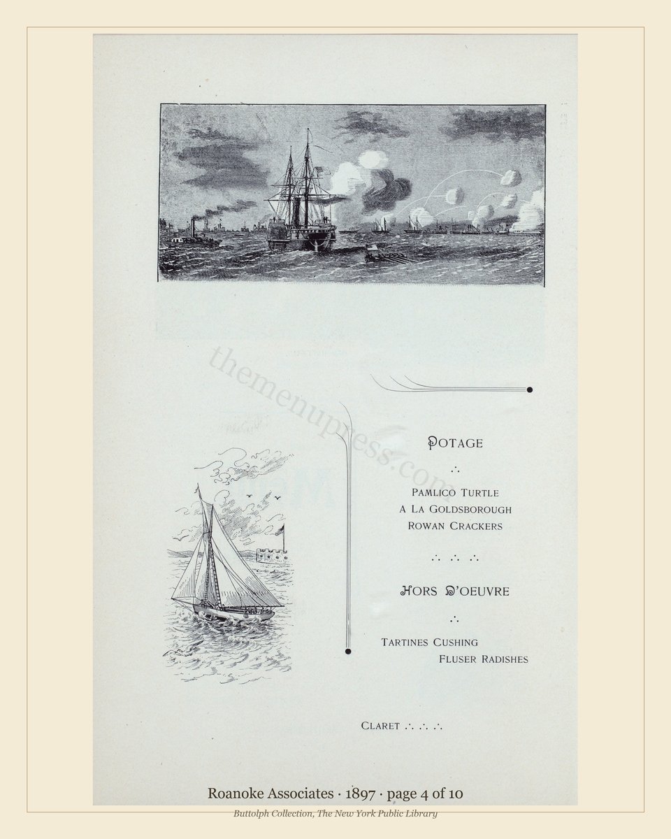 Vintage menu — page 4 of 10