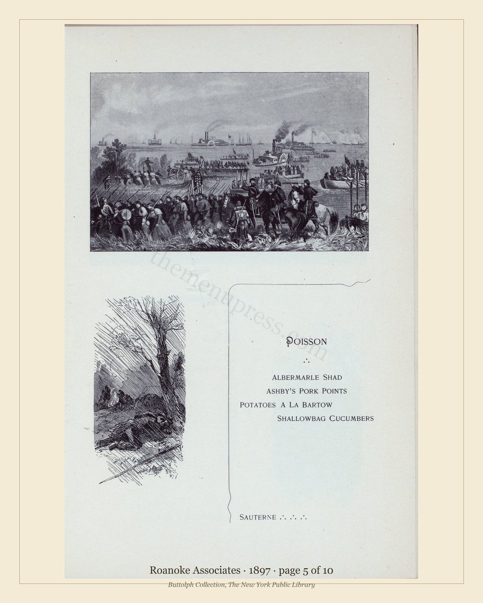 Vintage menu — page 5 of 10
