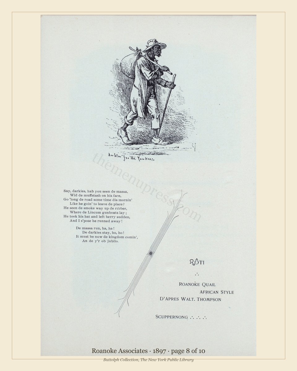 Vintage menu — page 8 of 10