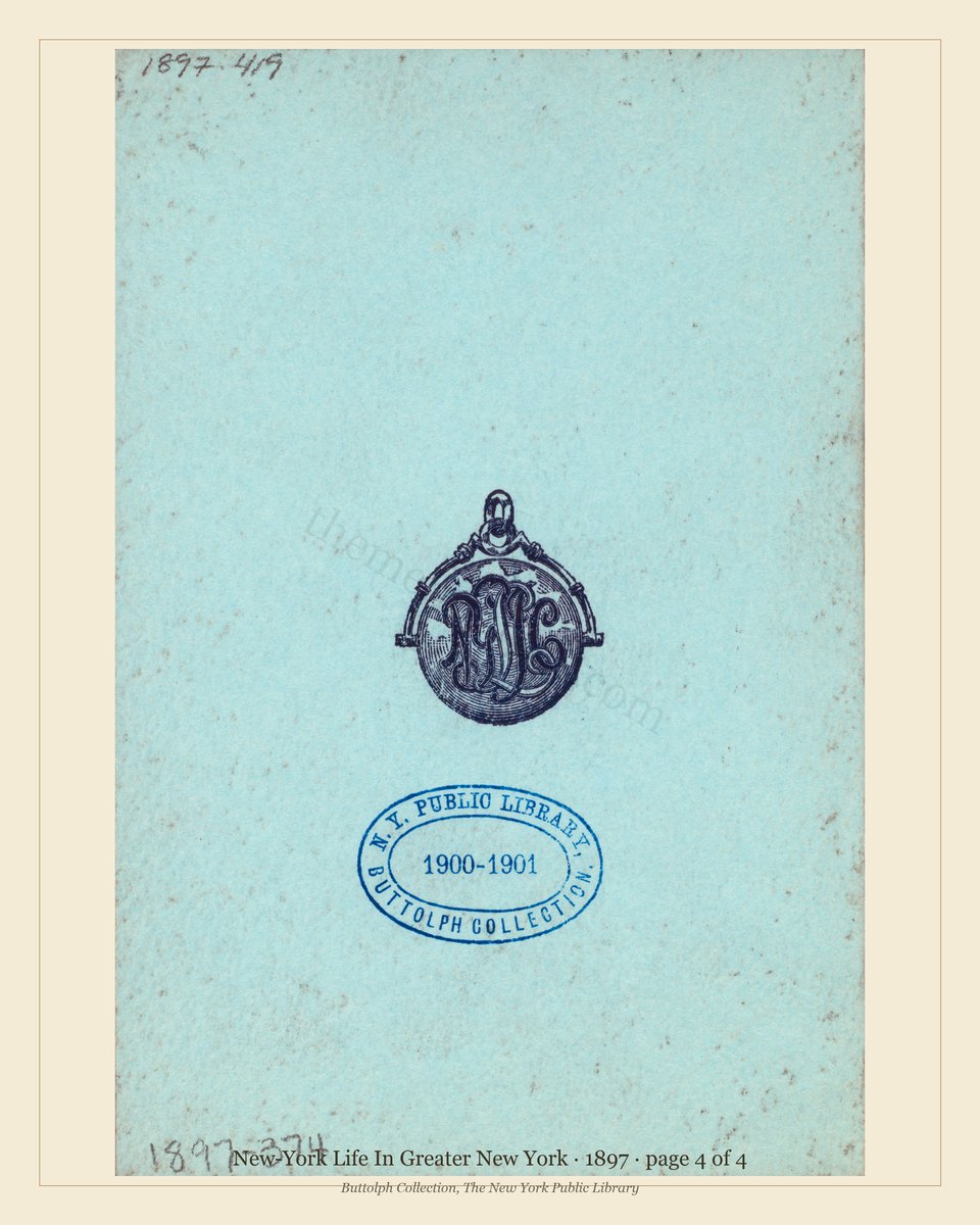 Vintage menu — page 4 of 4