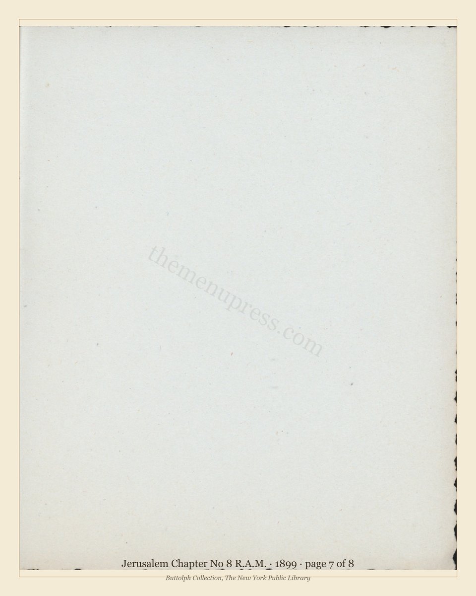 Vintage menu — page 7 of 8