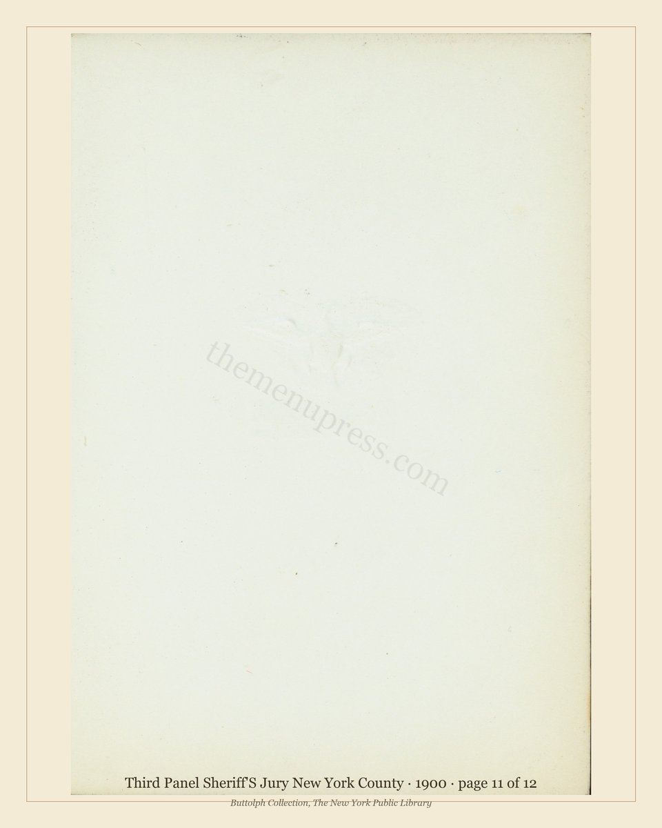 Vintage menu — page 11 of 12