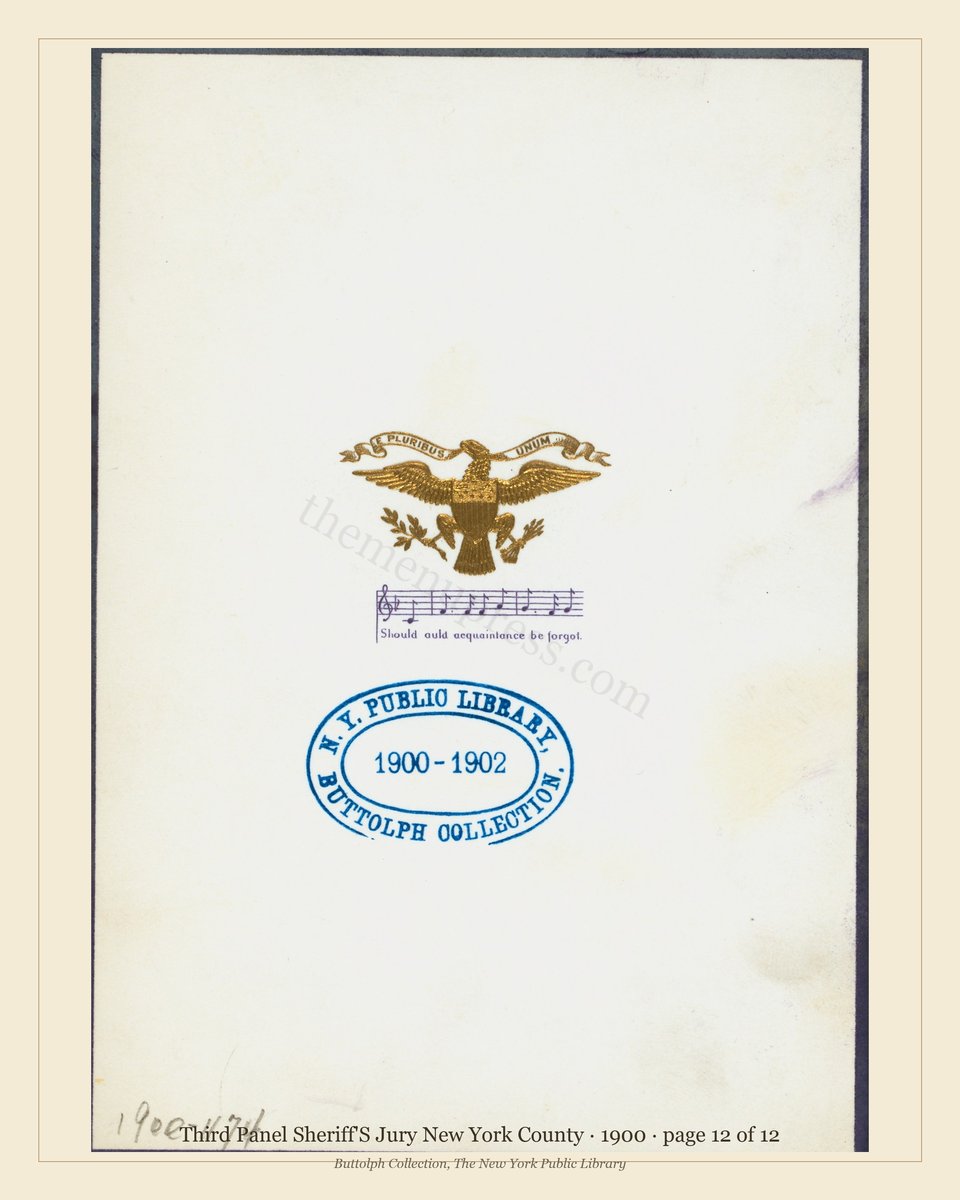 Vintage menu — page 12 of 12