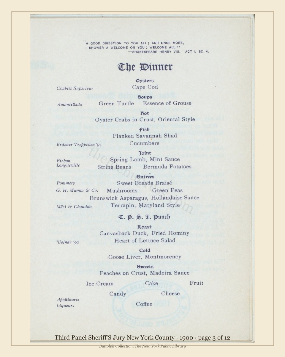 Vintage menu — page 3 of 12