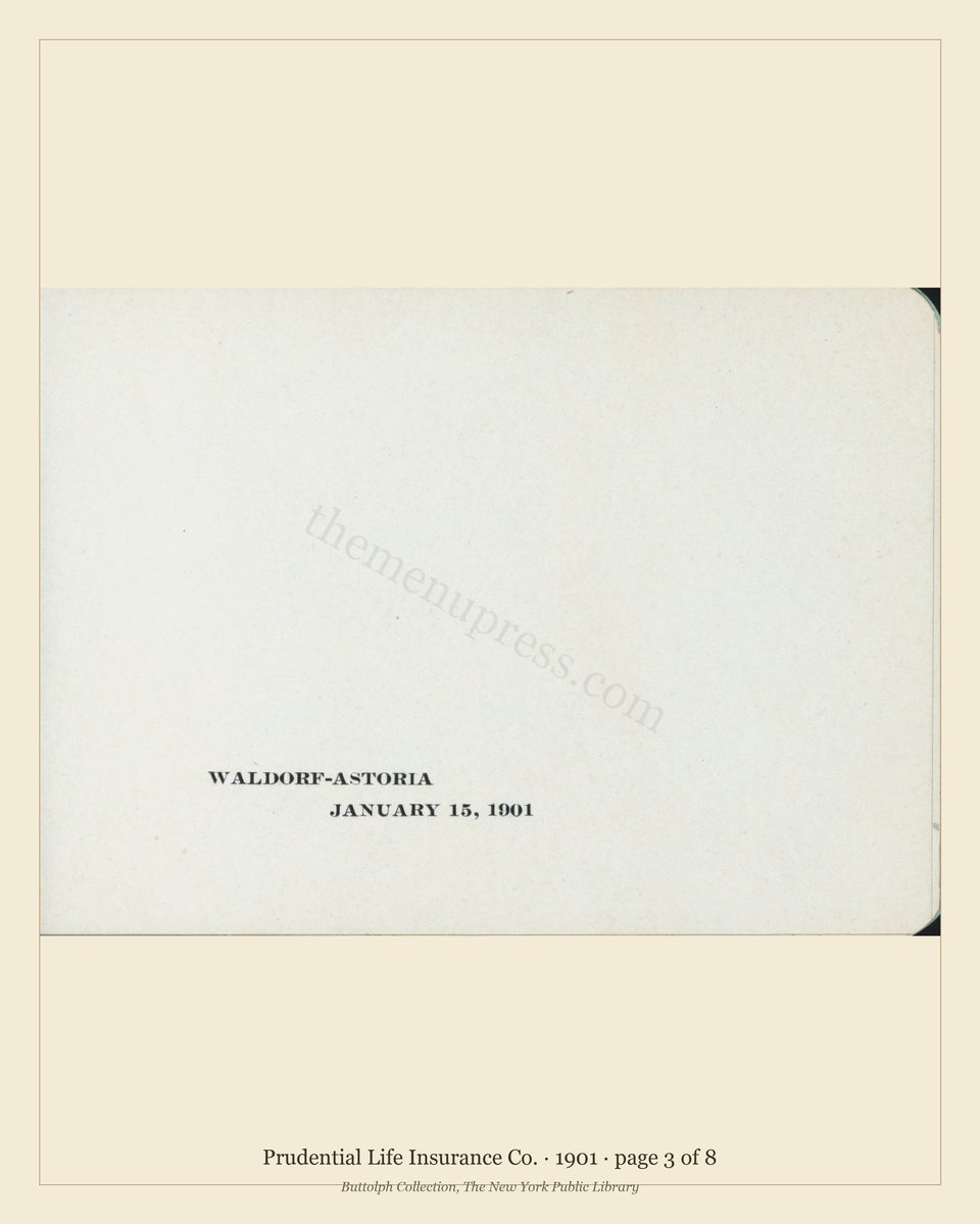 Vintage menu — page 3 of 8
