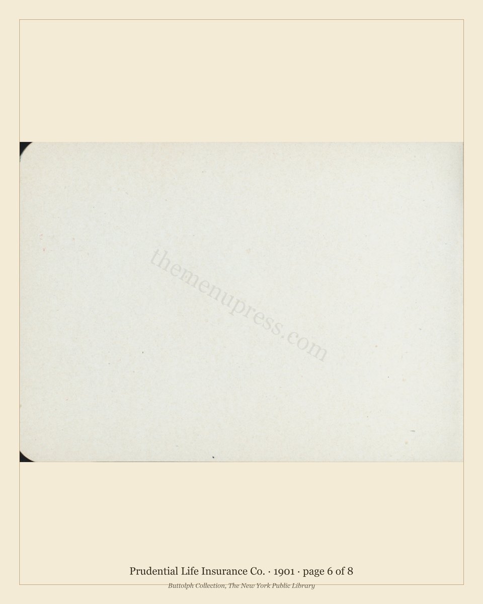 Vintage menu — page 6 of 8