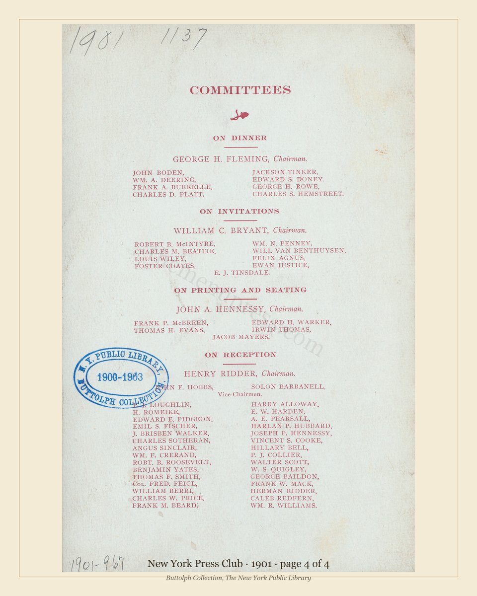 Vintage menu — page 4 of 4