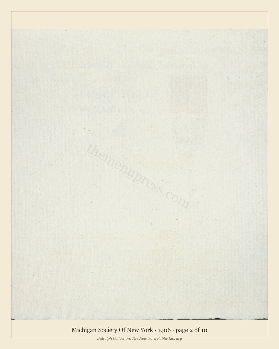 Vintage menu — page 2 of 10