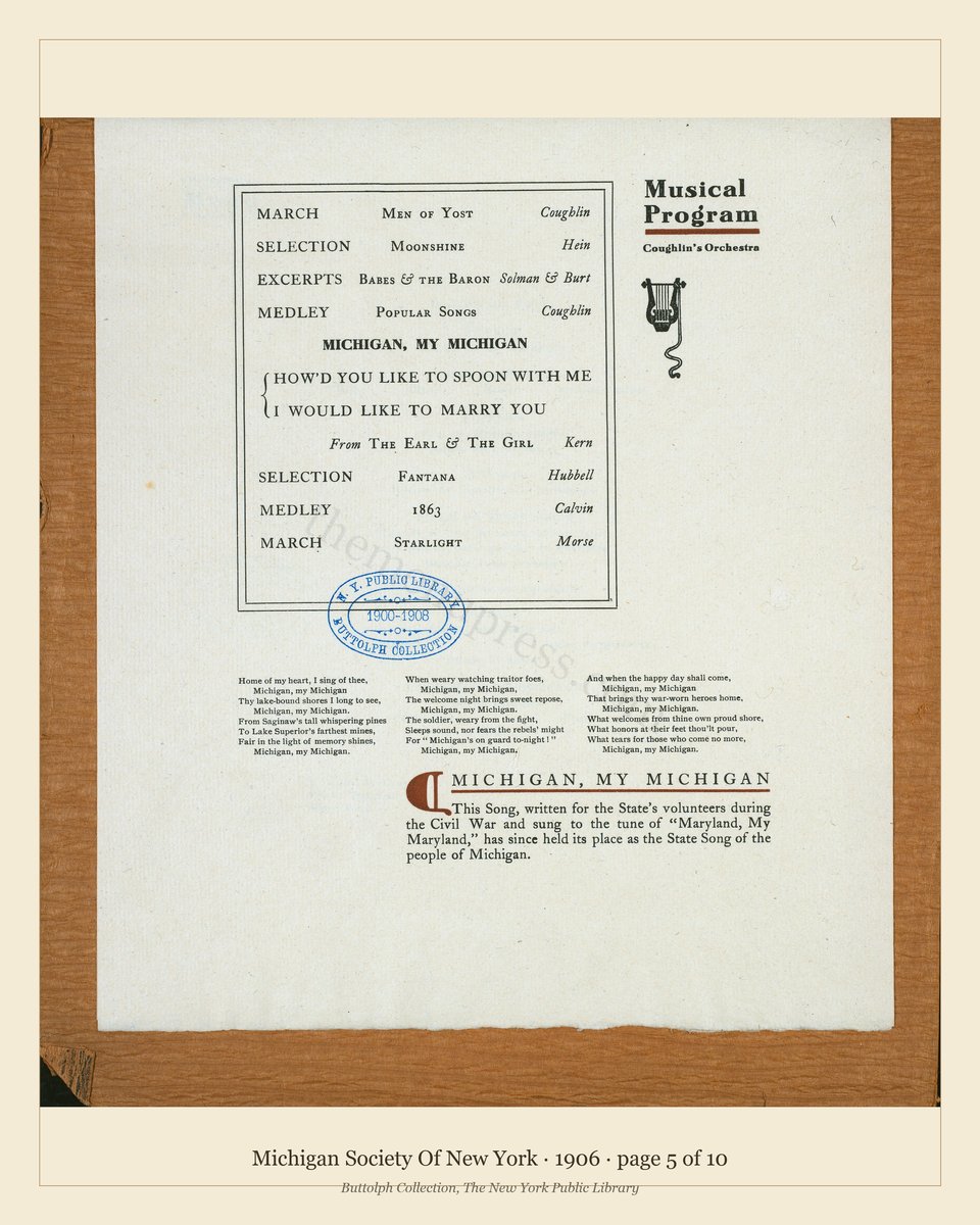 Vintage menu — page 5 of 10