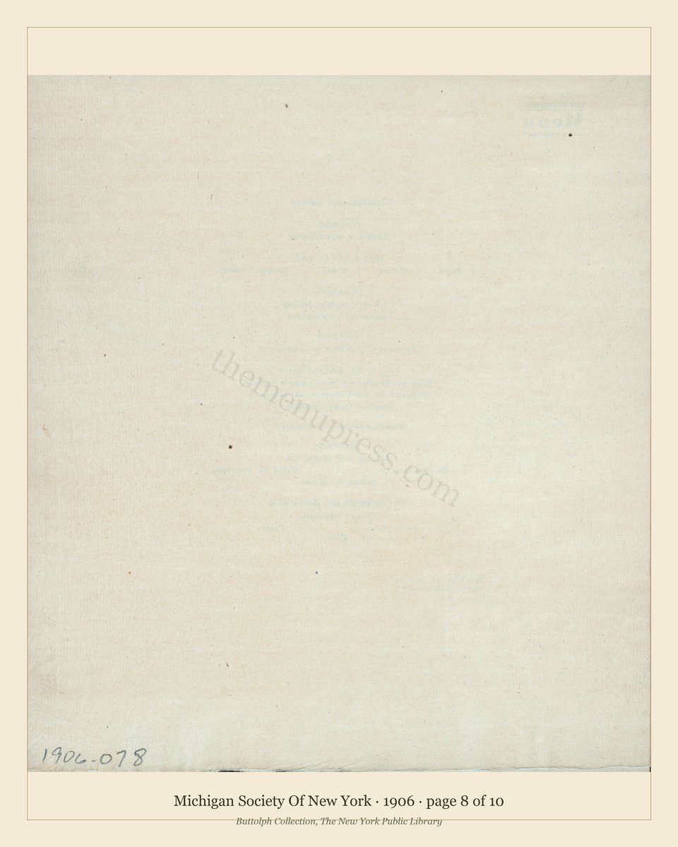 Vintage menu — page 8 of 10