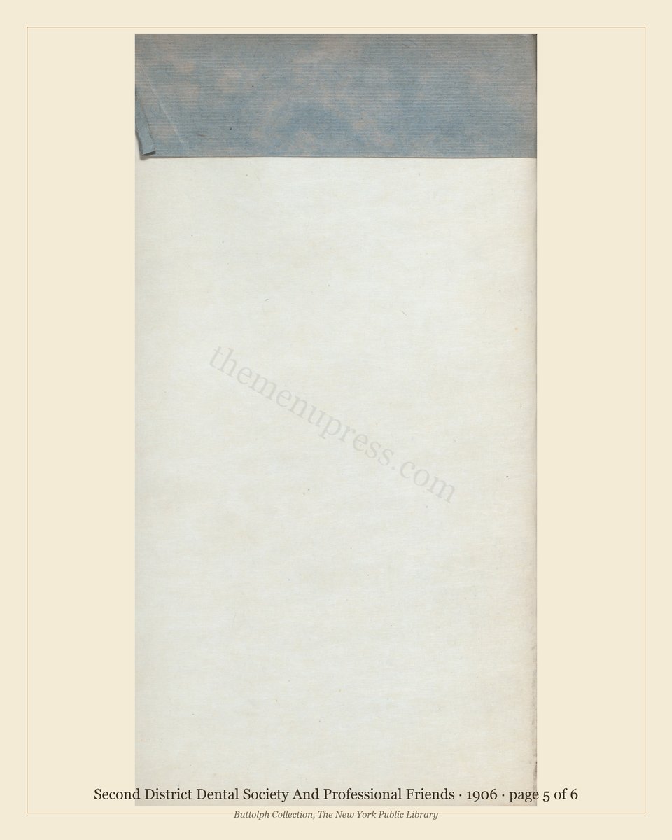 Vintage menu — page 5 of 6