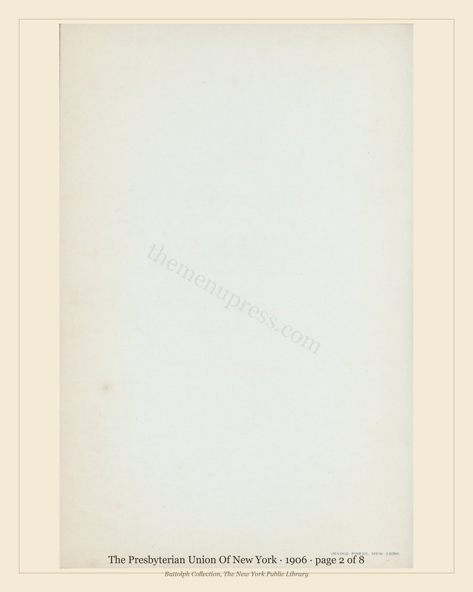 Vintage menu — page 2 of 8