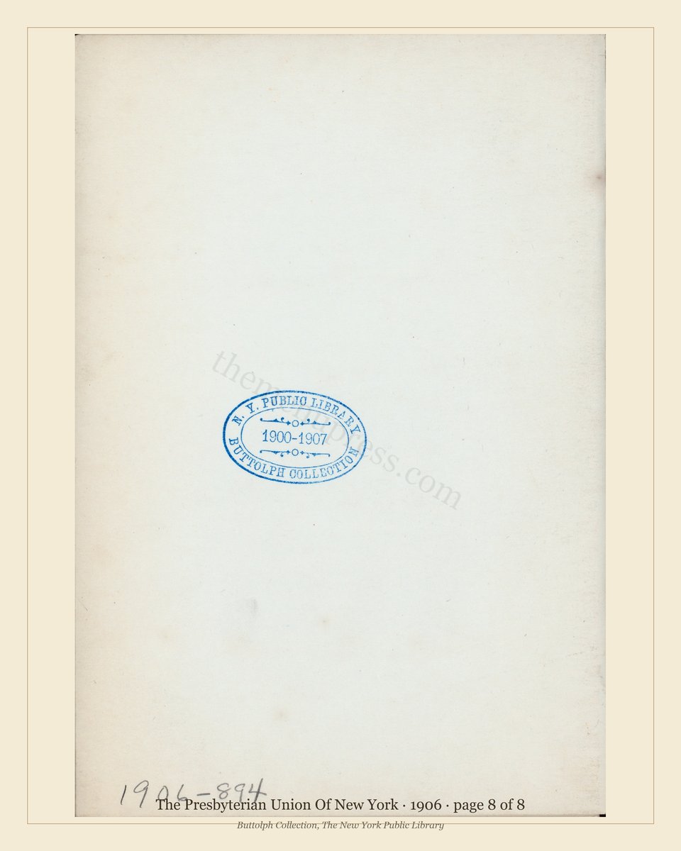 Vintage menu — page 8 of 8