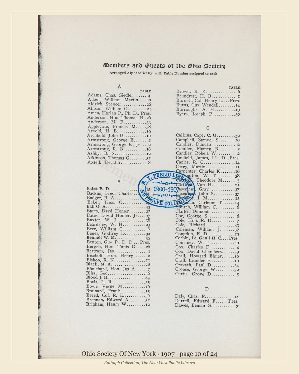 Vintage menu — page 10 of 11