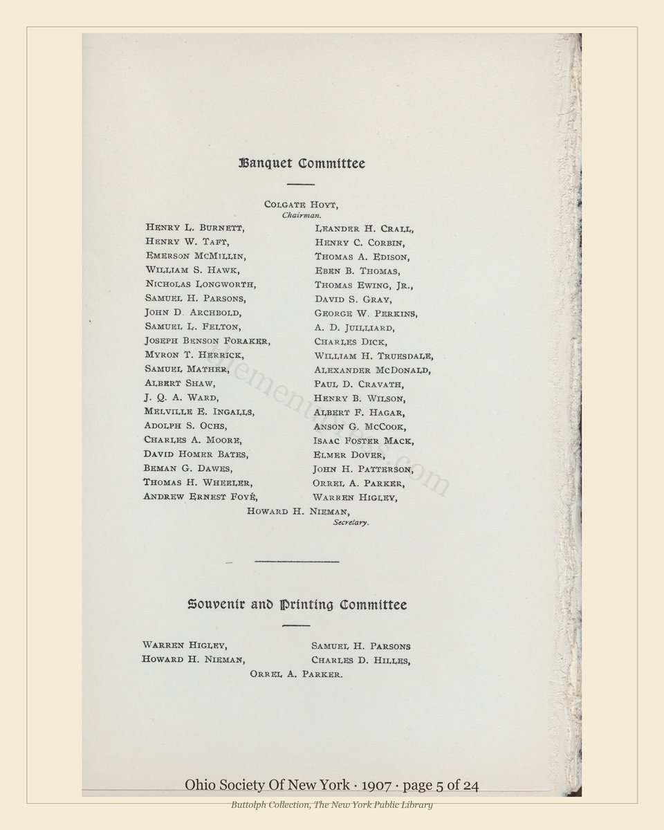 Vintage menu — page 5 of 11