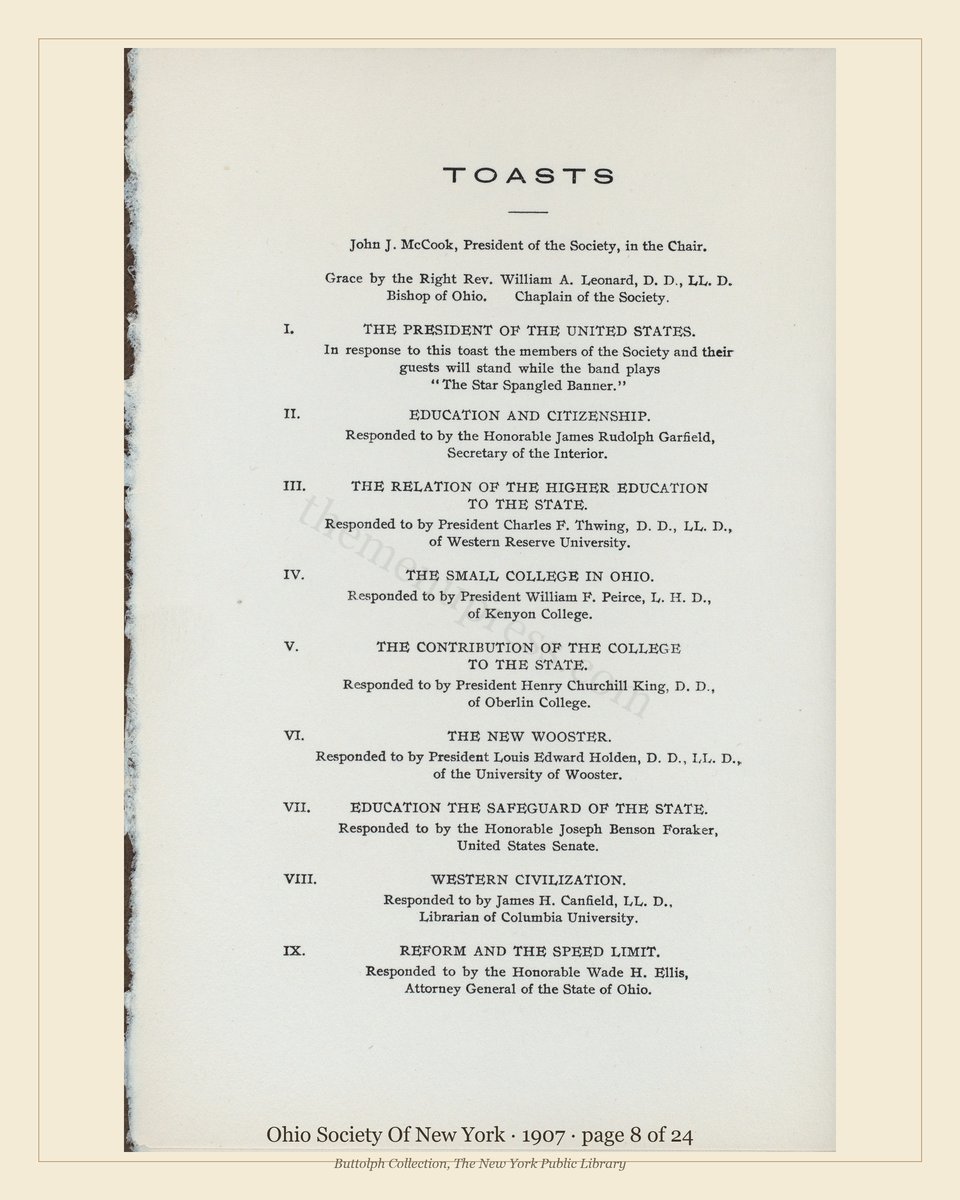 Vintage menu — page 8 of 11
