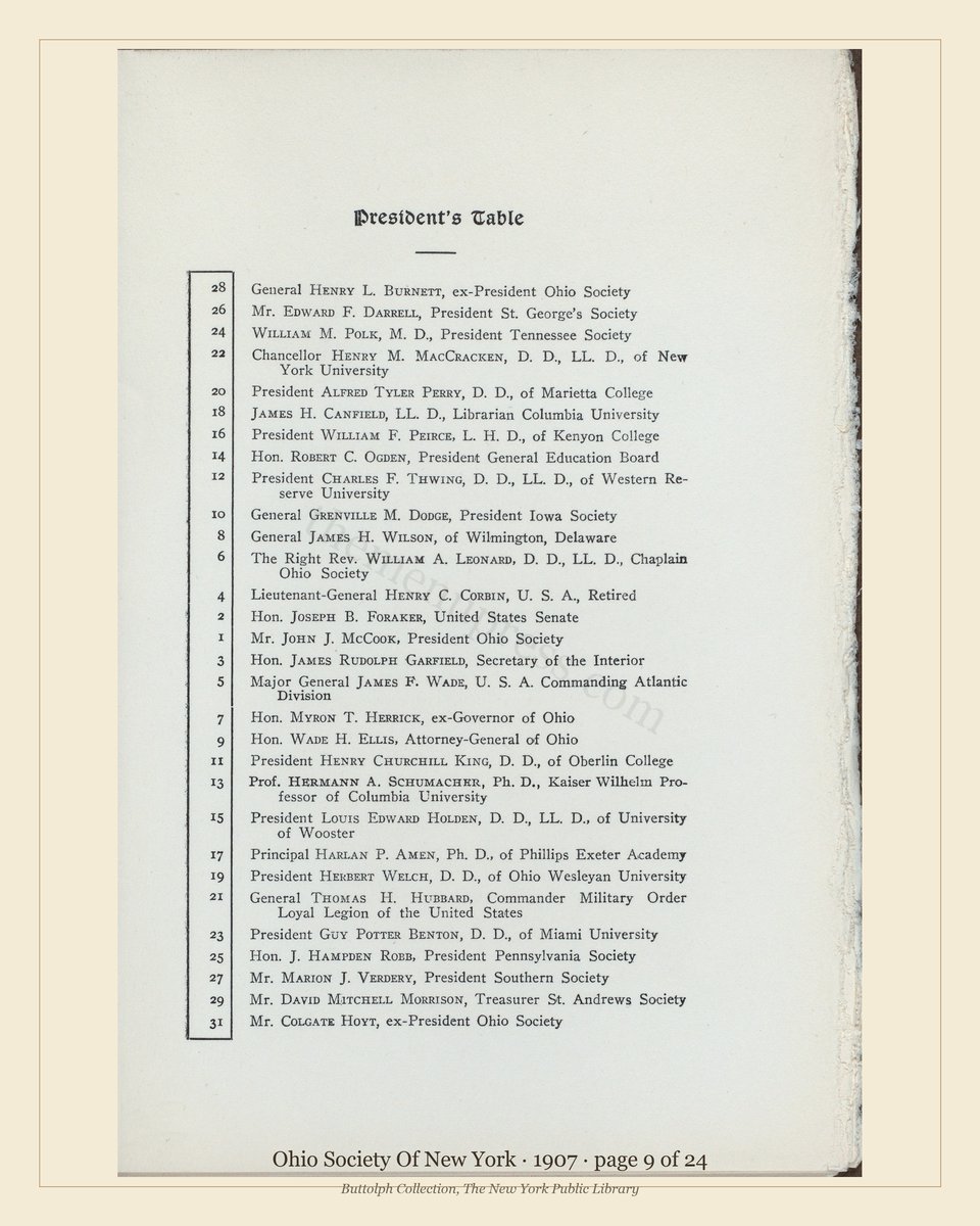 Vintage menu — page 9 of 11