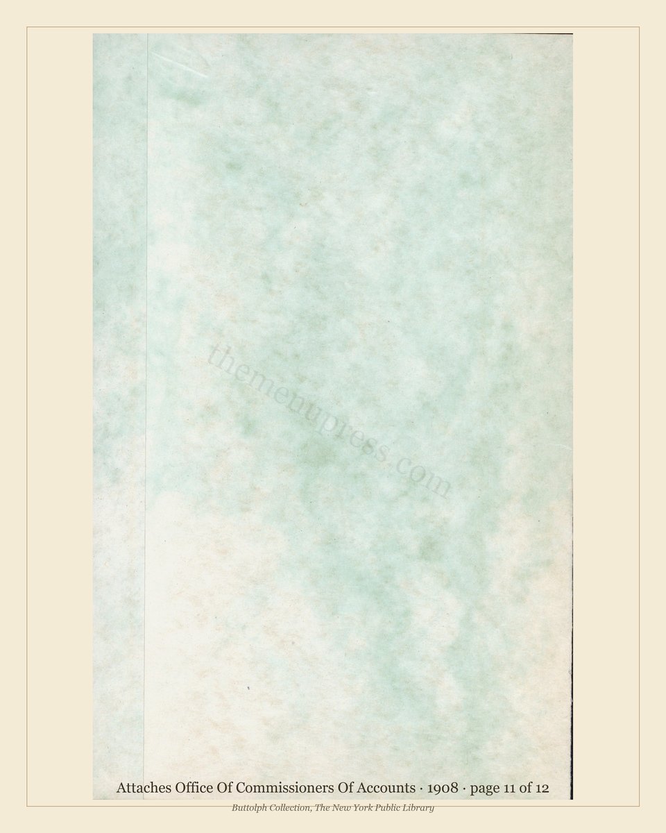 Vintage menu — page 11 of 12