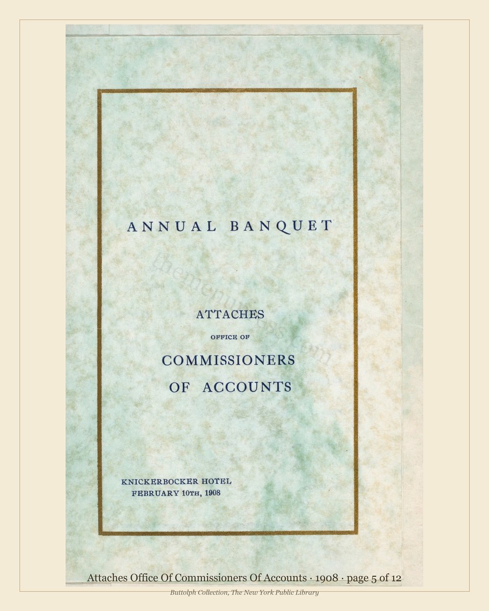 Vintage menu — page 5 of 12