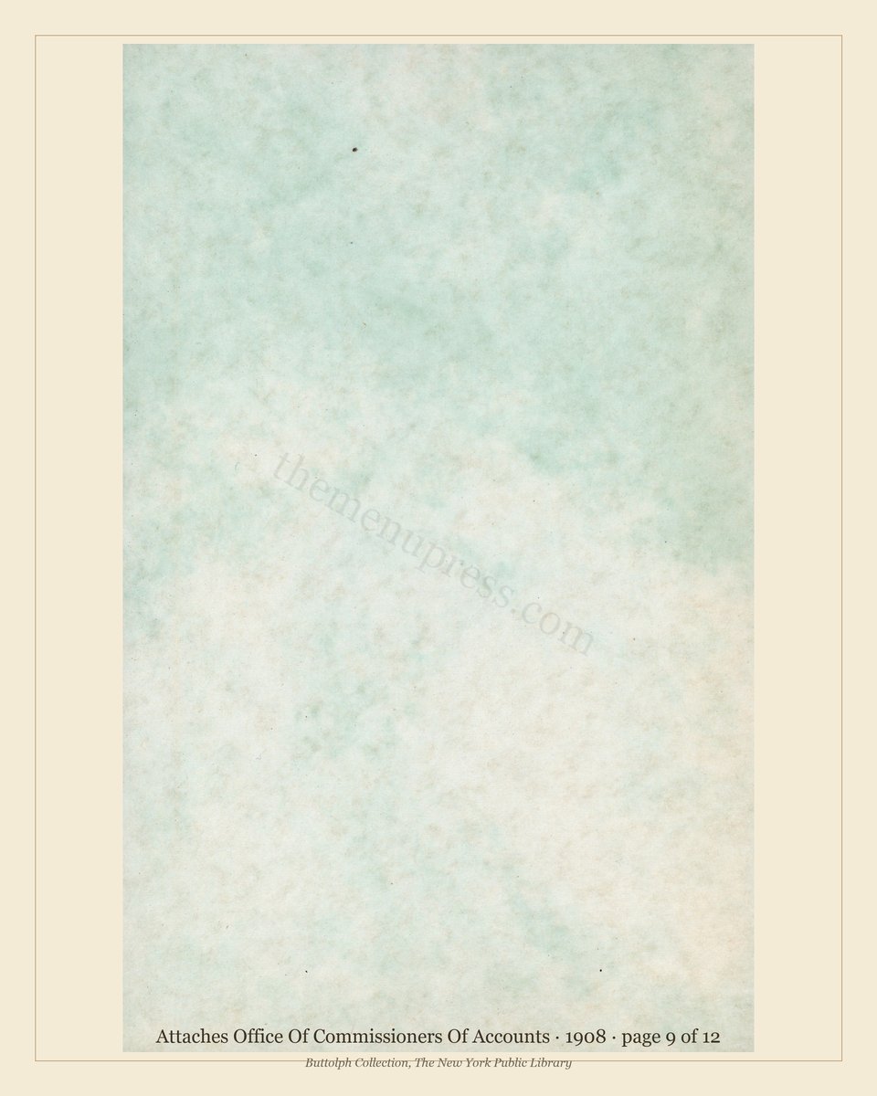 Vintage menu — page 9 of 12