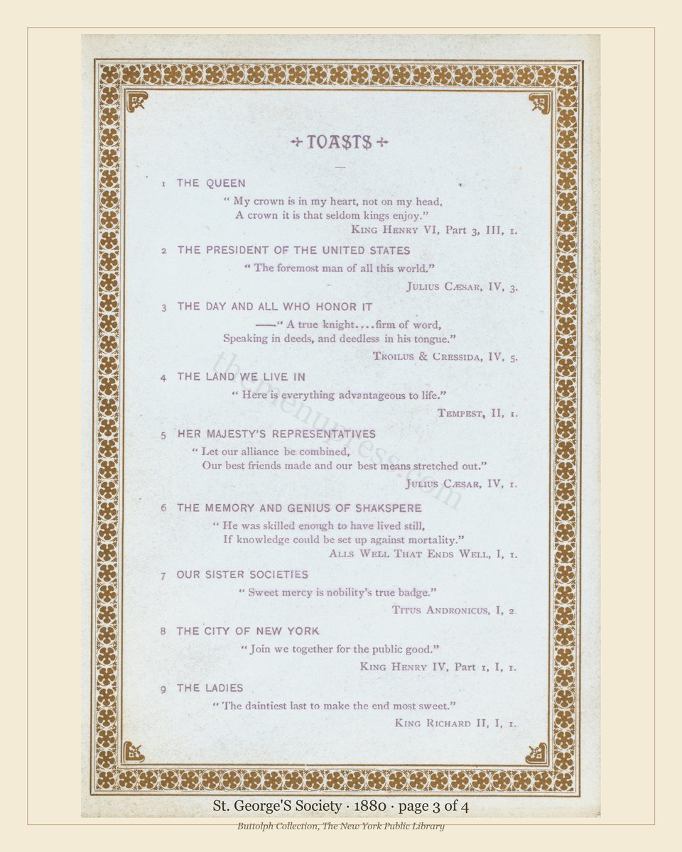 Vintage menu — page 3 of 3