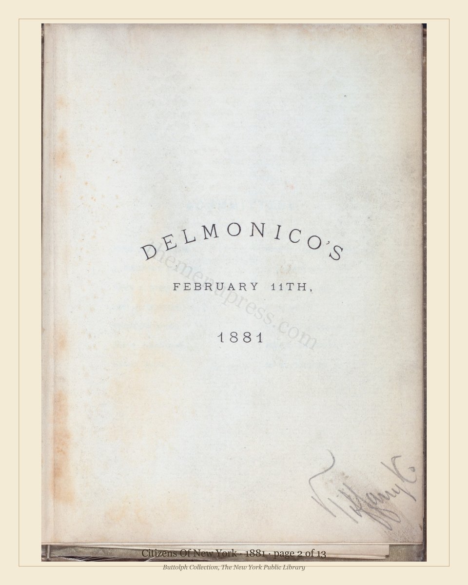 Vintage menu — page 2 of 13