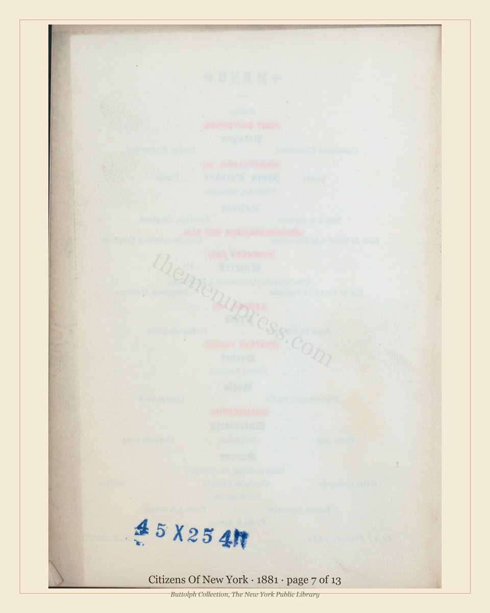 Vintage menu — page 7 of 13
