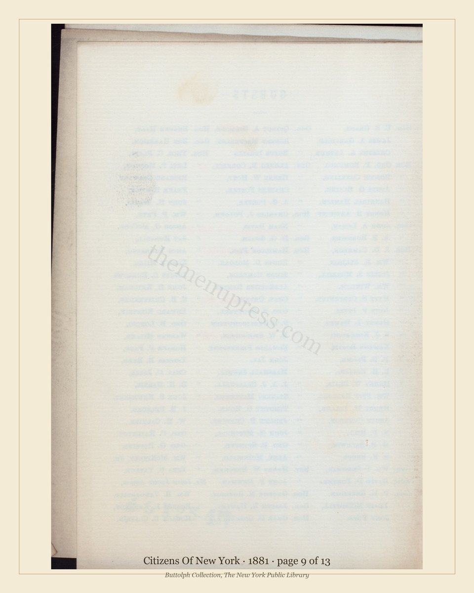 Vintage menu — page 9 of 13