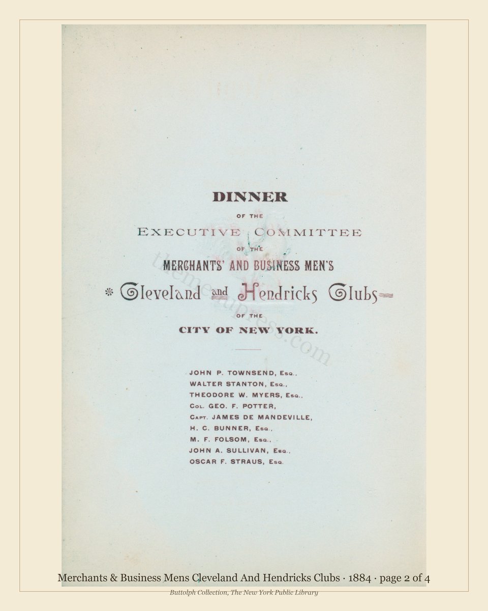 Vintage menu — page 2 of 4