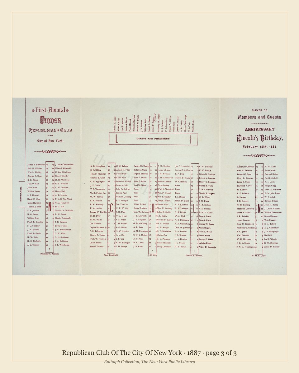 Vintage menu — page 3 of 3