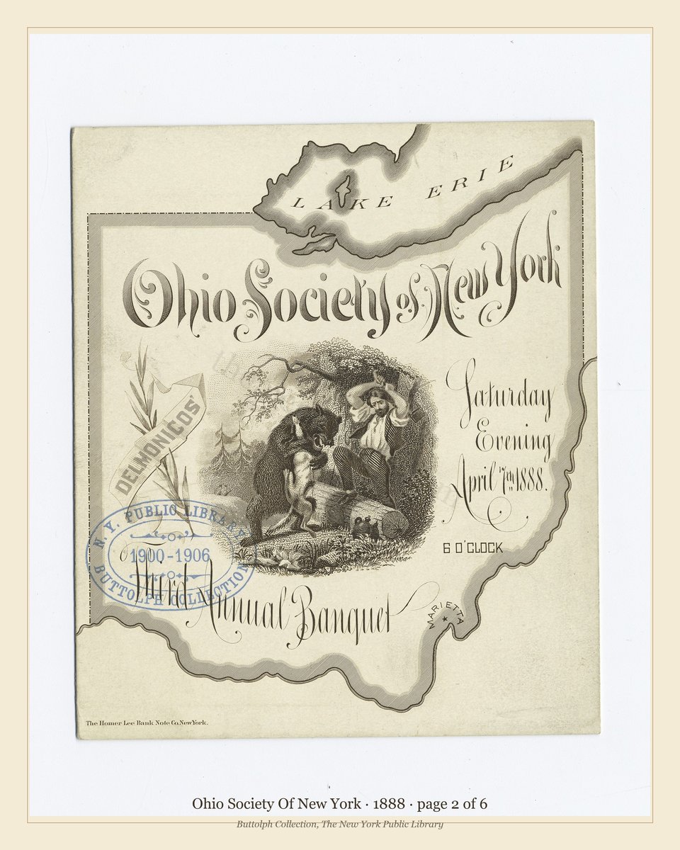 Vintage menu — page 2 of 6