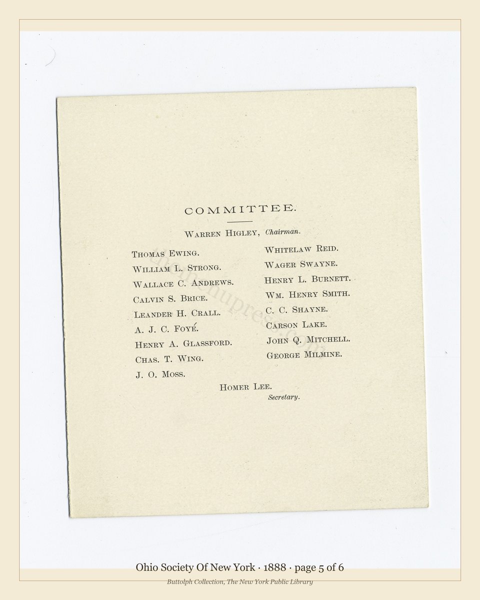 Vintage menu — page 5 of 6