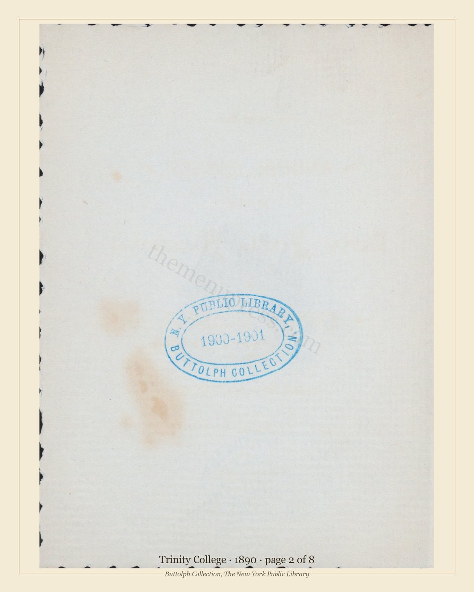 Vintage menu — page 2 of 8