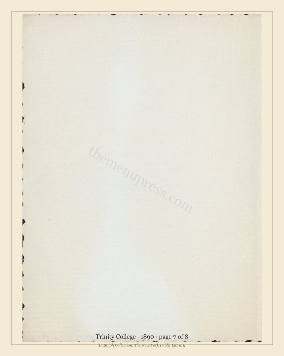 Vintage menu — page 7 of 8