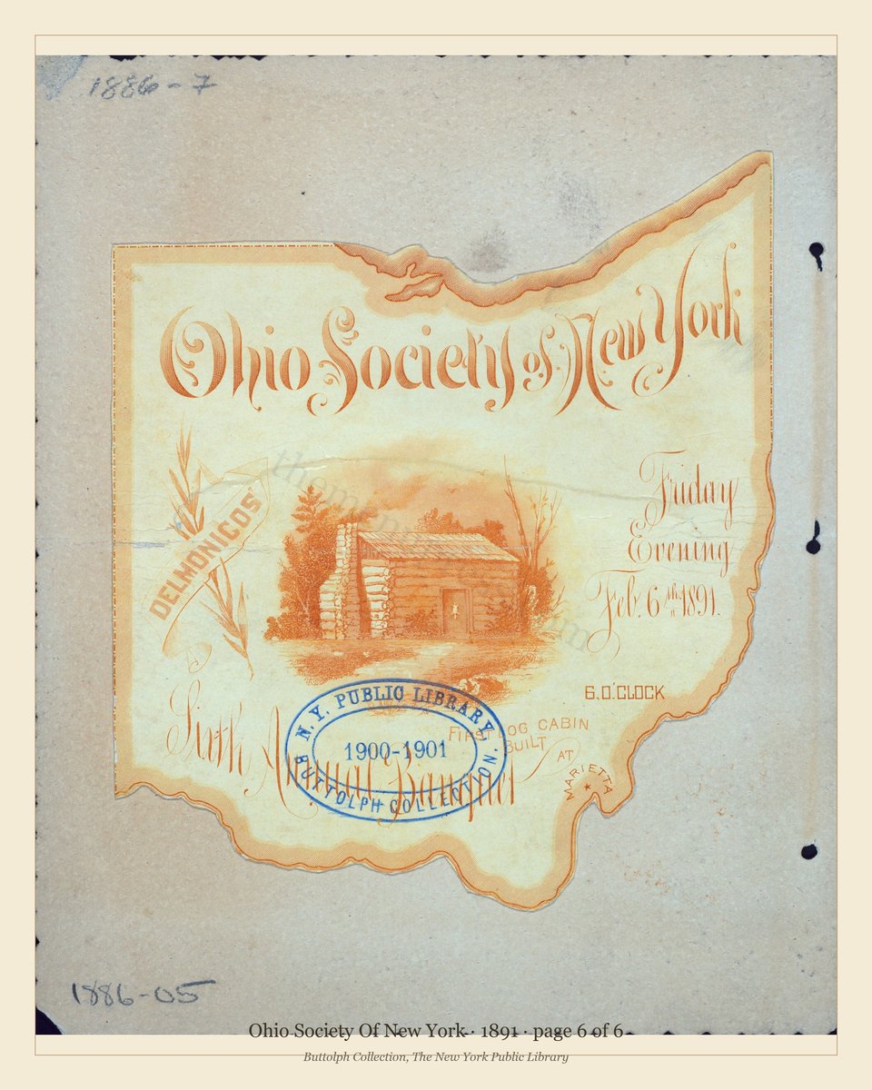 Vintage menu — page 6 of 6