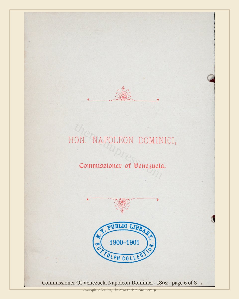 Vintage menu — page 6 of 8