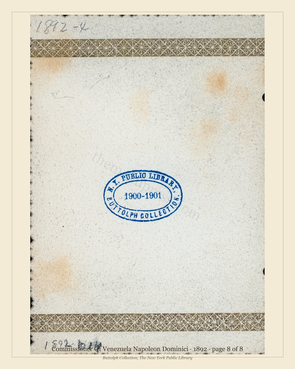 Vintage menu — page 8 of 8