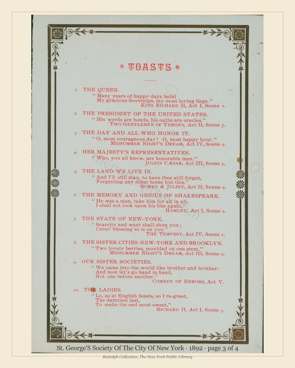 Vintage menu — page 3 of 4