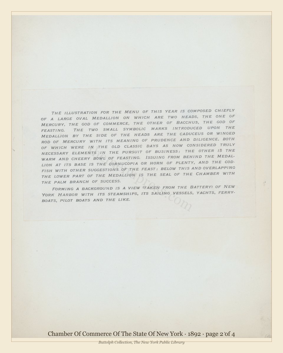 Vintage menu — page 2 of 4