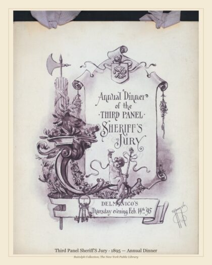 Third Panel Sheriff'S Jury · 1895 — Annual Dinner