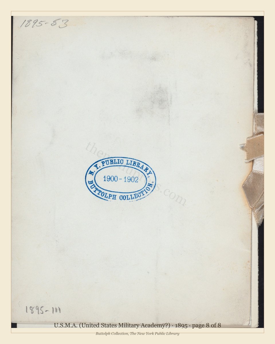 Vintage menu — page 8 of 8